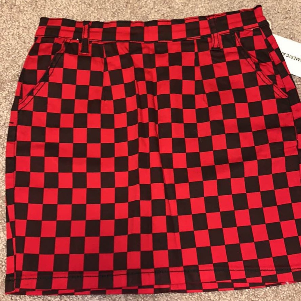 NEW Checkered Mini Skirt
